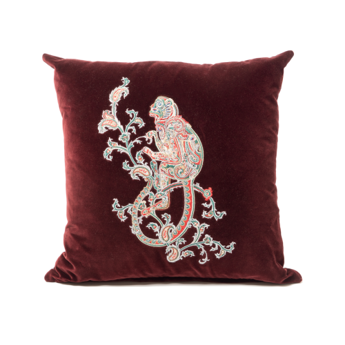 Подушка Etro Home 45x45 Casseaux Burgundy